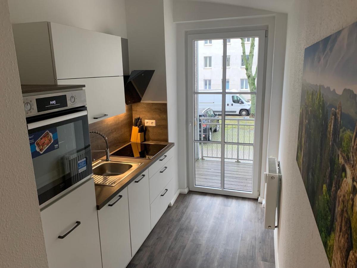 40 Qm Appartment Parkplatz, Balkon,Netflix, Prime Chemnitz Eksteriør billede